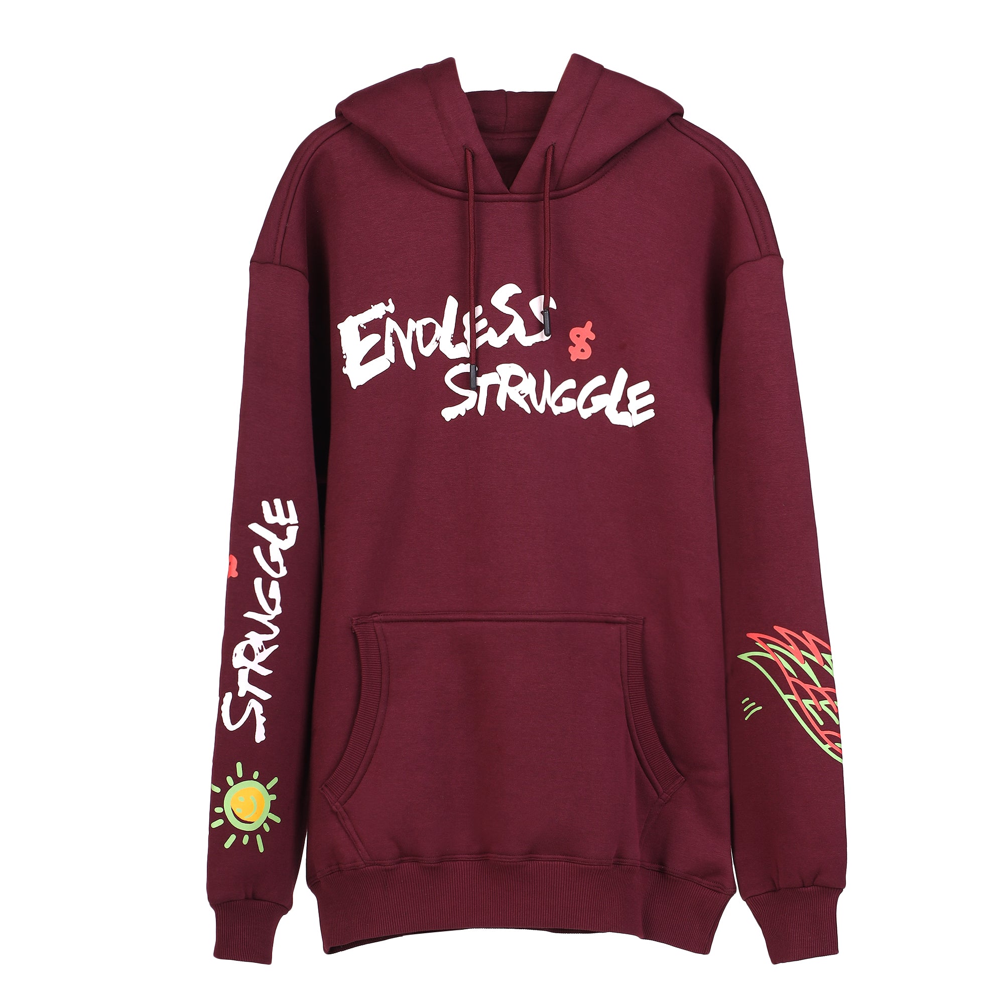 Endless Struggle Hoodie-Crimson DIce