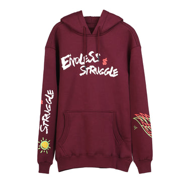 Endless Struggle Hoodie-Crimson DIce