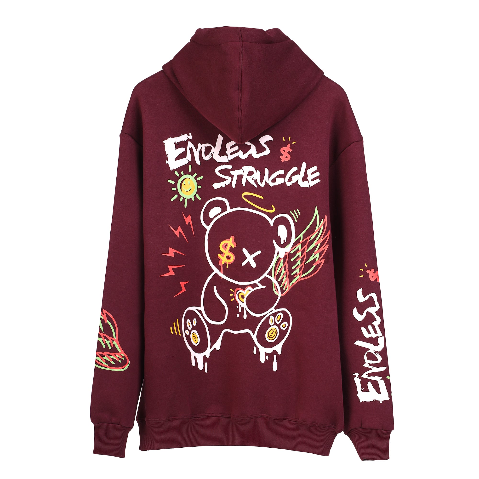 Endless Struggle Hoodie-Crimson DIce