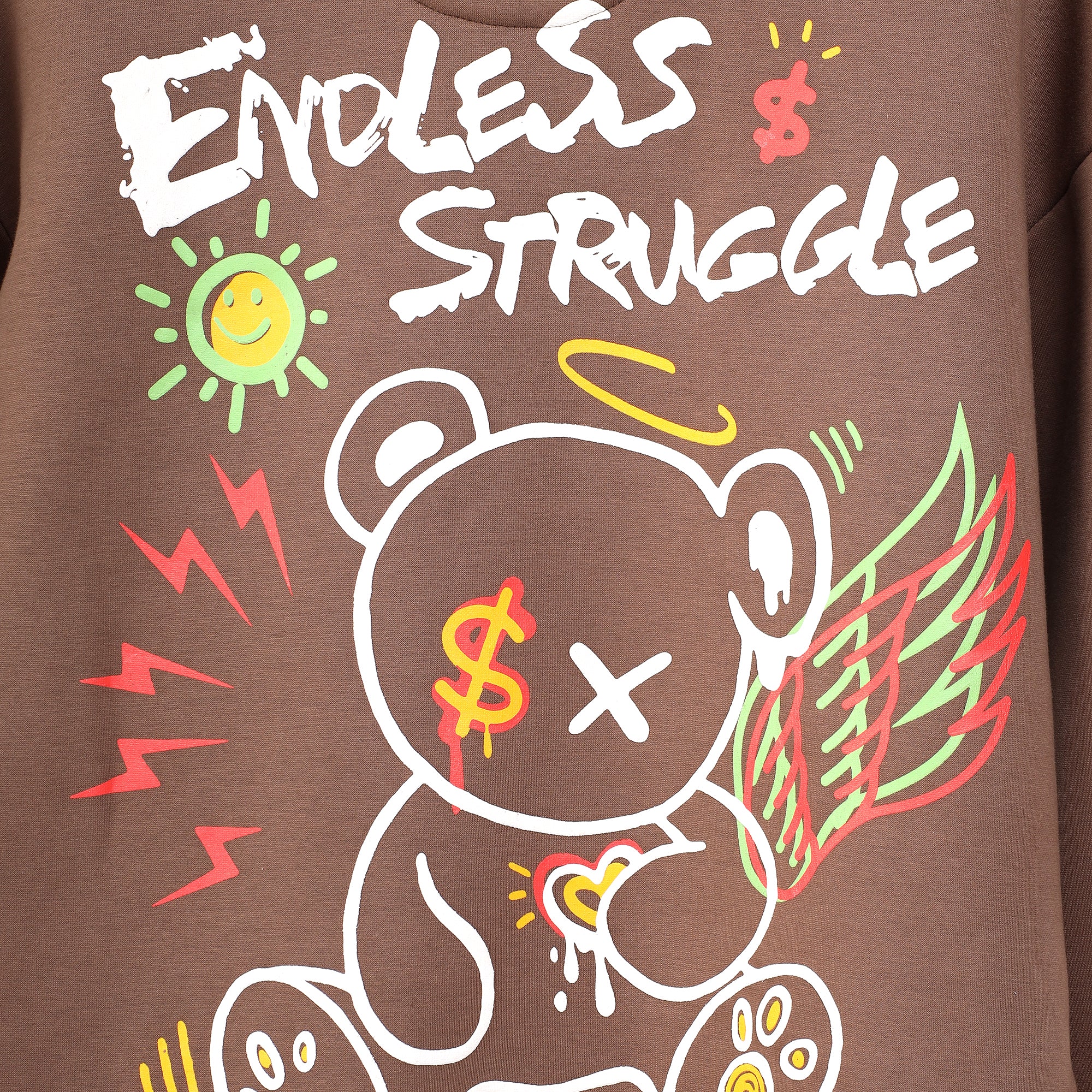 Endless Struggle Hoodie-Earth Brown