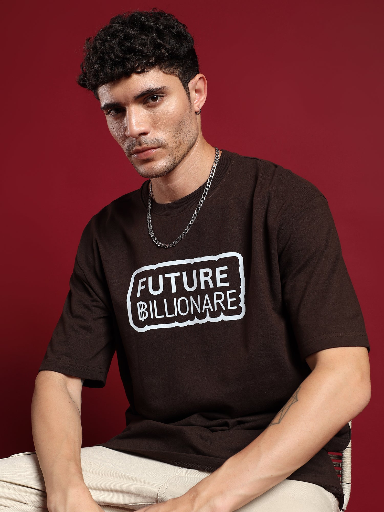 Future Billionaire Statement  unisex Oversized T-Shirt