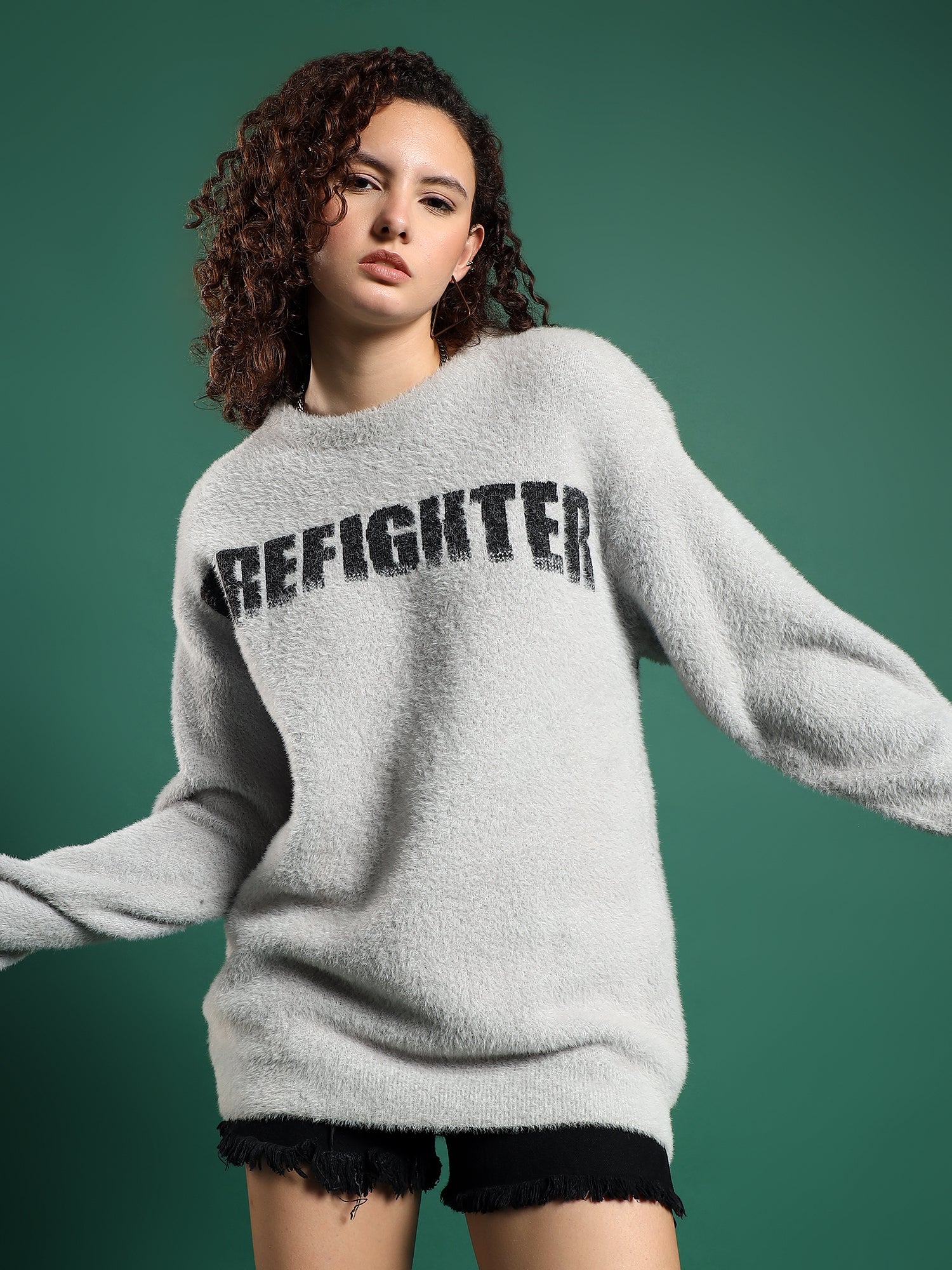 FIREFIGHTER Gurkha Fleece Pullover unisex -Ash Grey