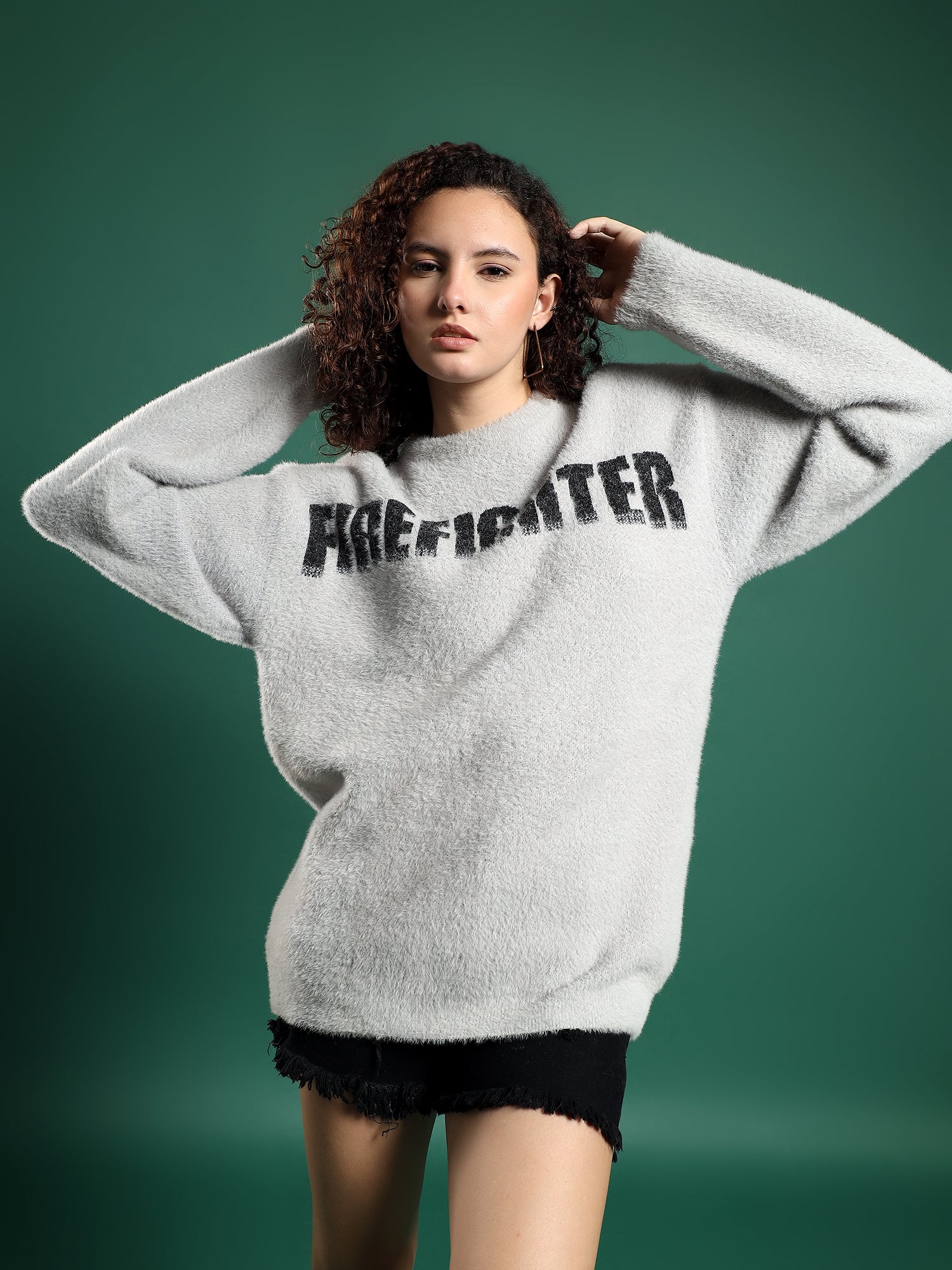 FIREFIGHTER Gurkha Fleece Pullover unisex -Ash Grey