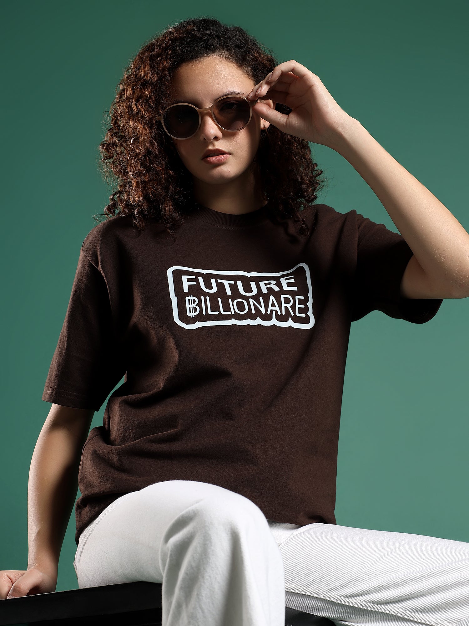 Future Billionaire Statement  unisex Oversized T-Shirt