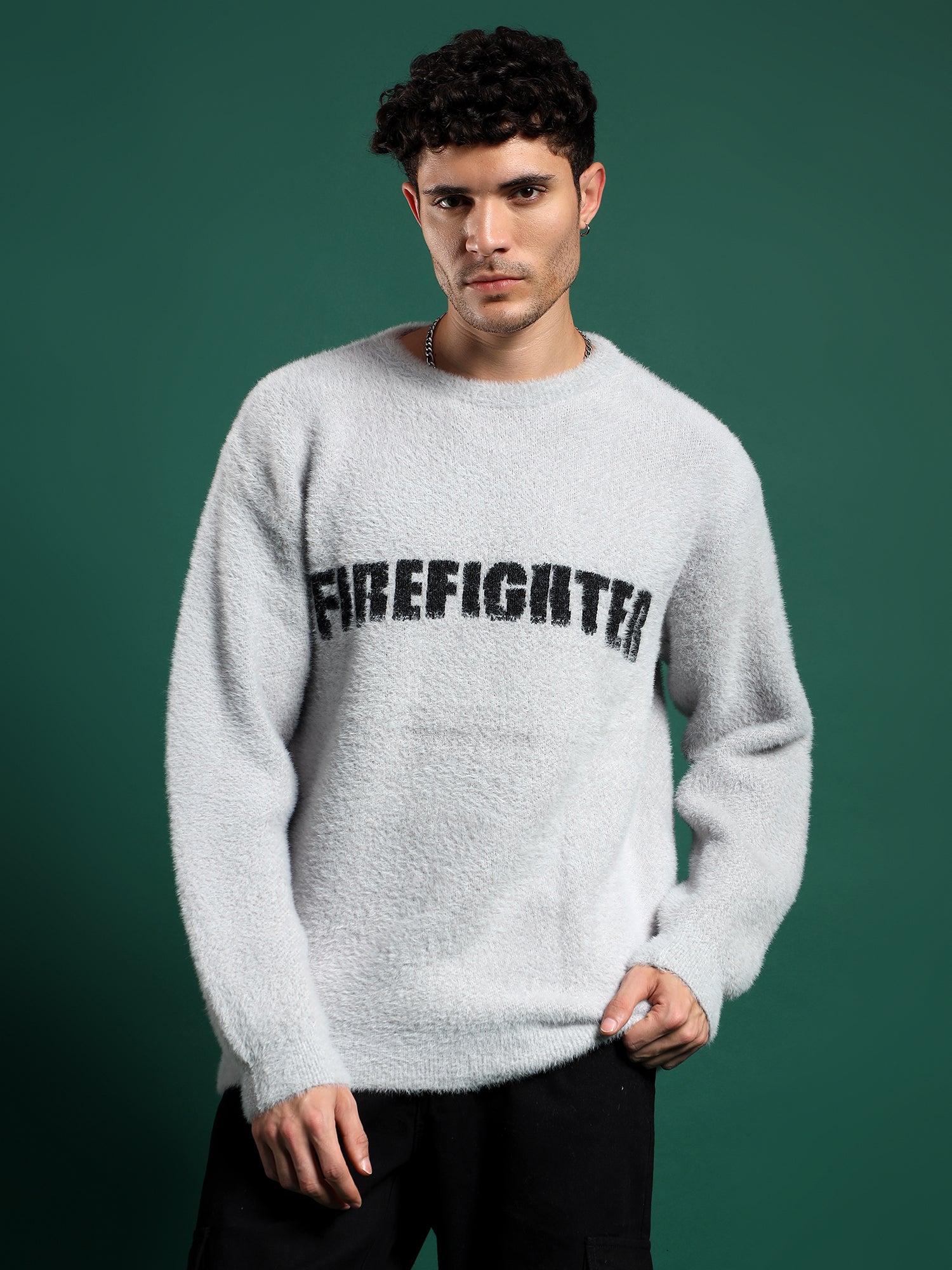 FIREFIGHTER Gurkha Fleece Pullover unisex -Ash Grey