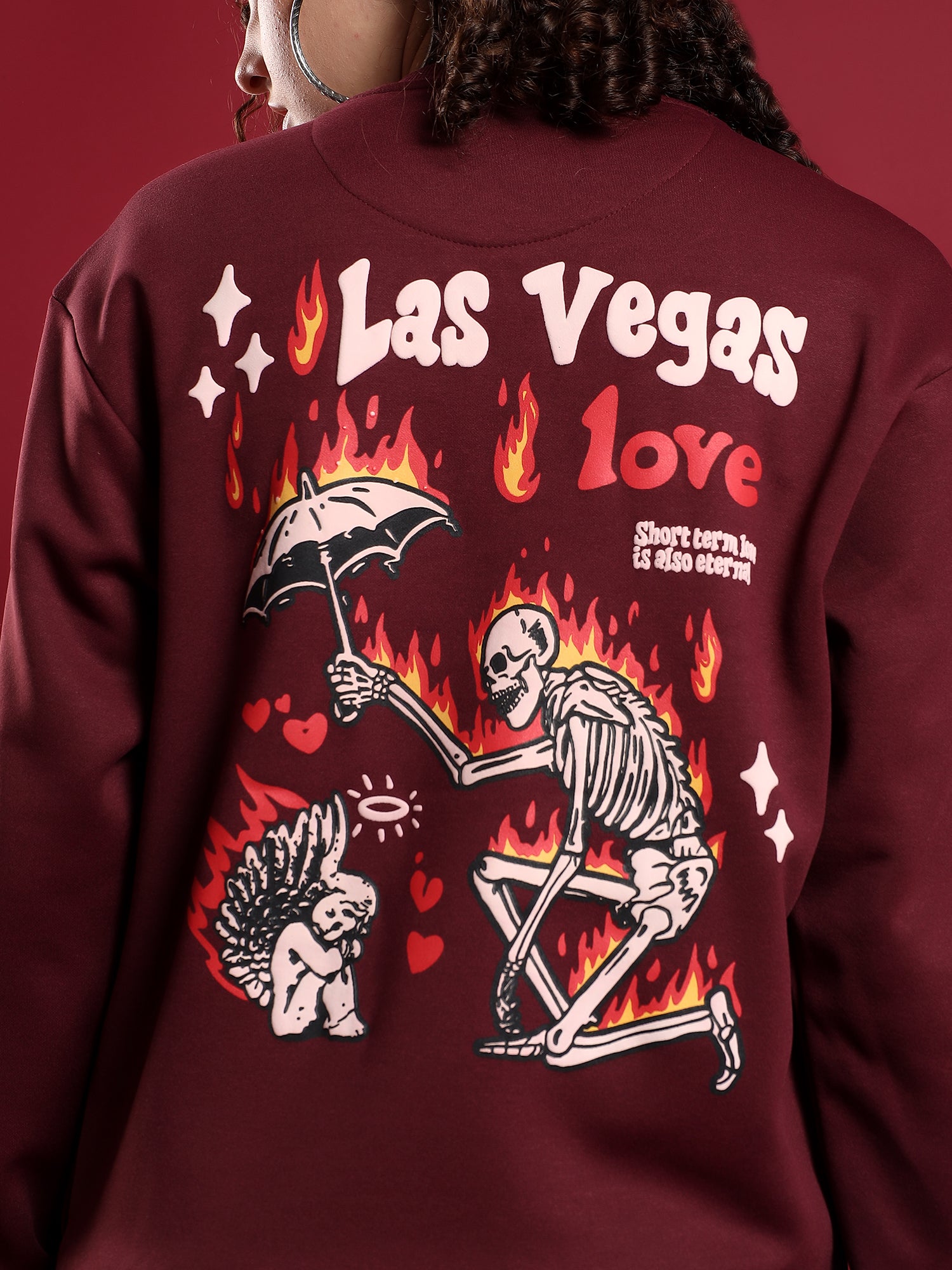 Vegas Pulse – Crimson Dice (Maroon) unisex
