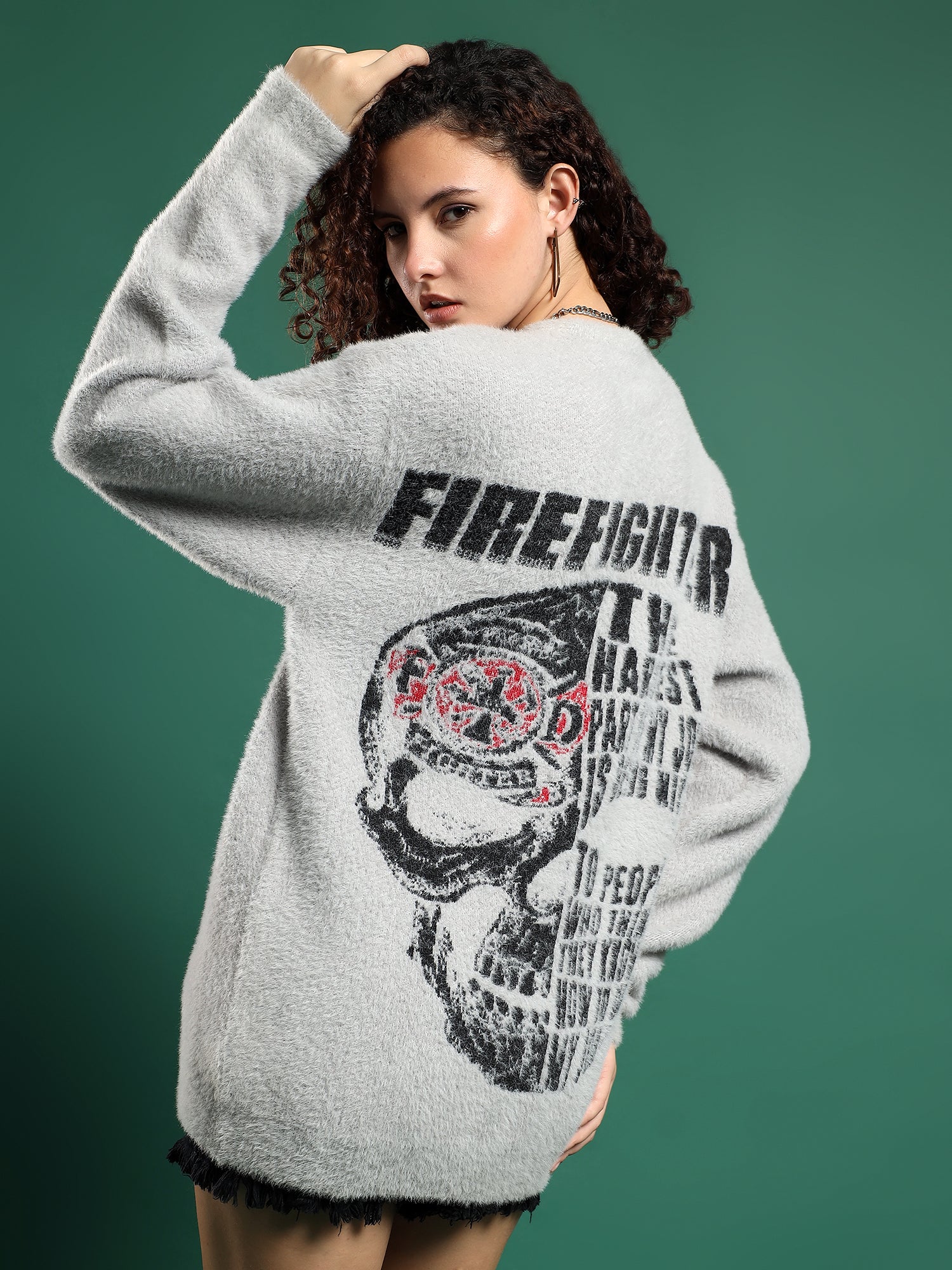 FIREFIGHTER Gurkha Fleece Pullover unisex -Ash Grey