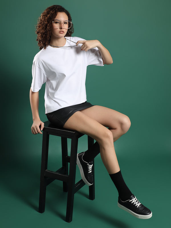 White Noise unisex  Oversized T-Shirt