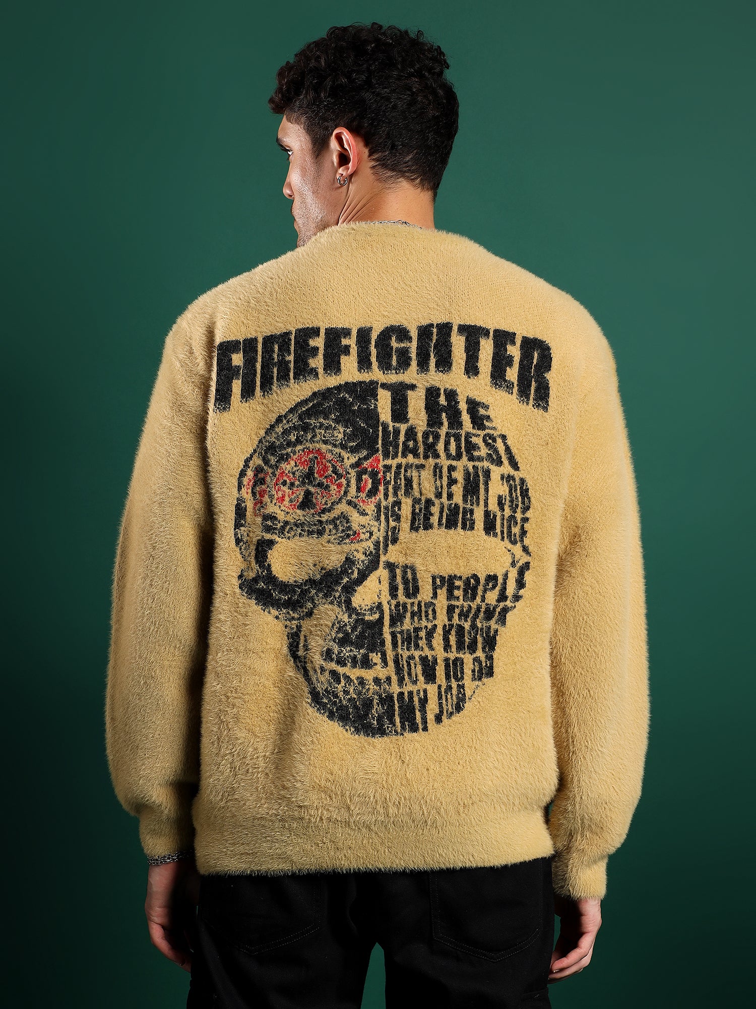 FIREFIGHTER Gurkha Fleece Pullover unisex -Dusty Mustard