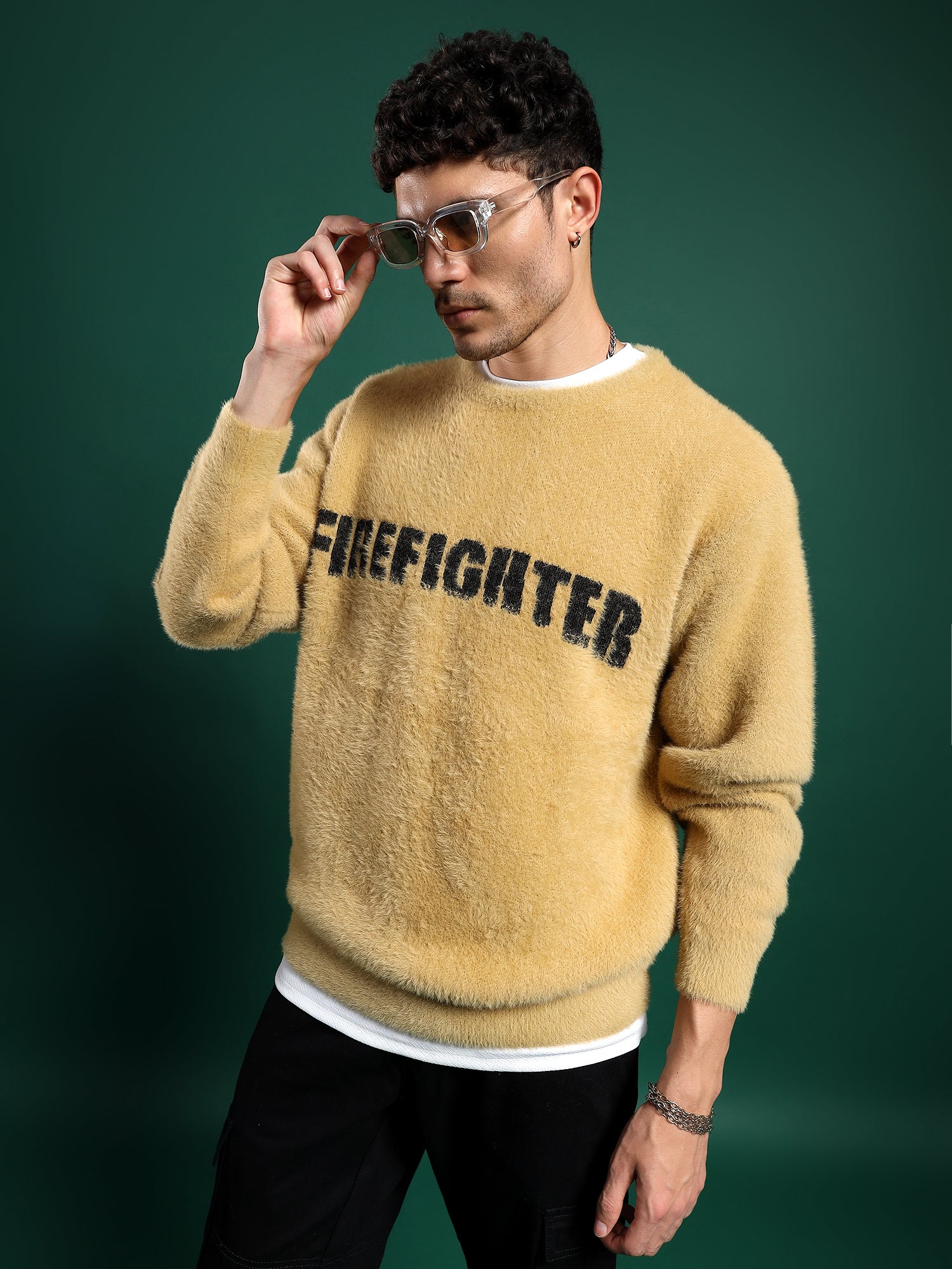 FIREFIGHTER Gurkha Fleece Pullover unisex -Dusty Mustard