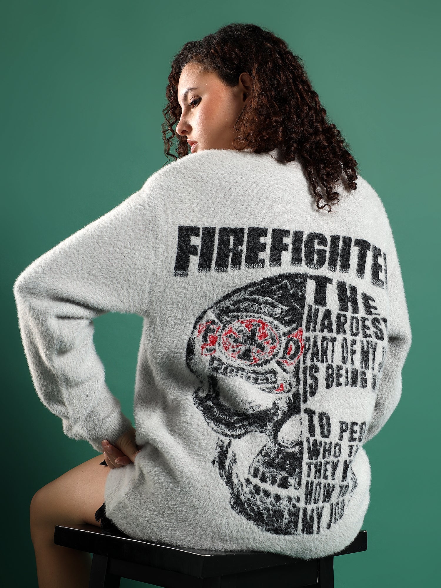 FIREFIGHTER Gurkha Fleece Pullover unisex -Ash Grey