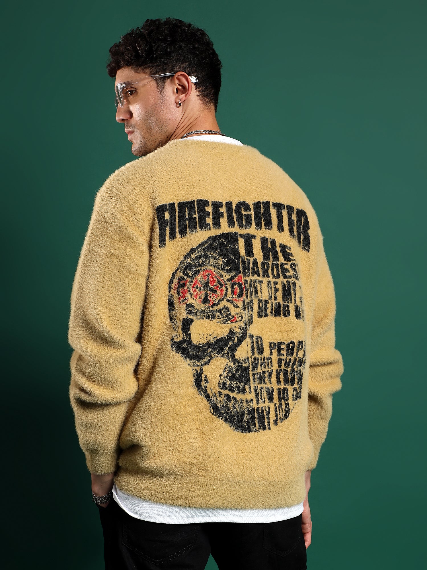 FIREFIGHTER Gurkha Fleece Pullover unisex -Dusty Mustard
