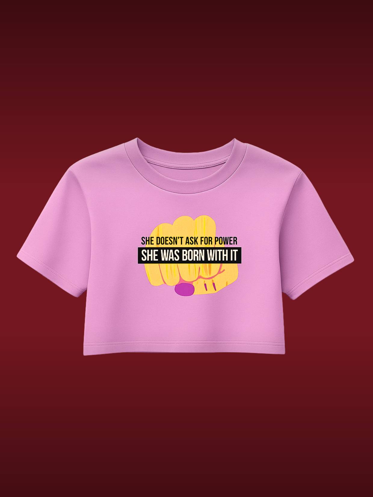 Born Bold Crop Tee