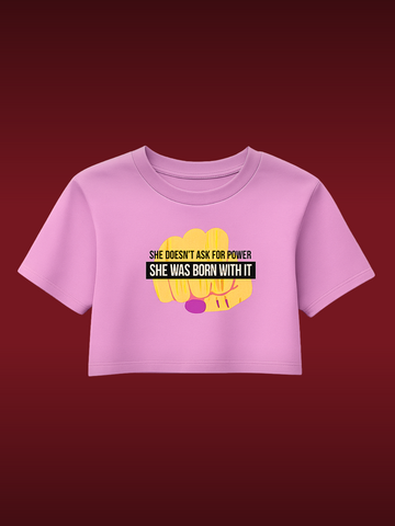 Born Bold Crop Tee
