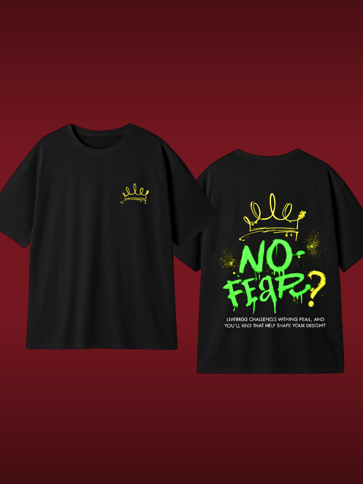 NO FEAR Crown Oversized Tee