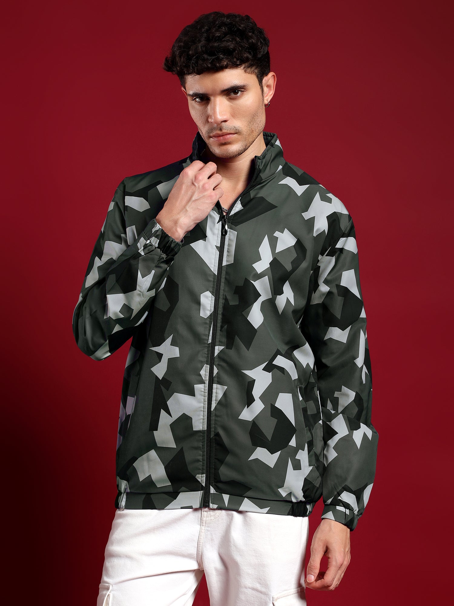 Shadow Geometry Jacket-Forest Fade