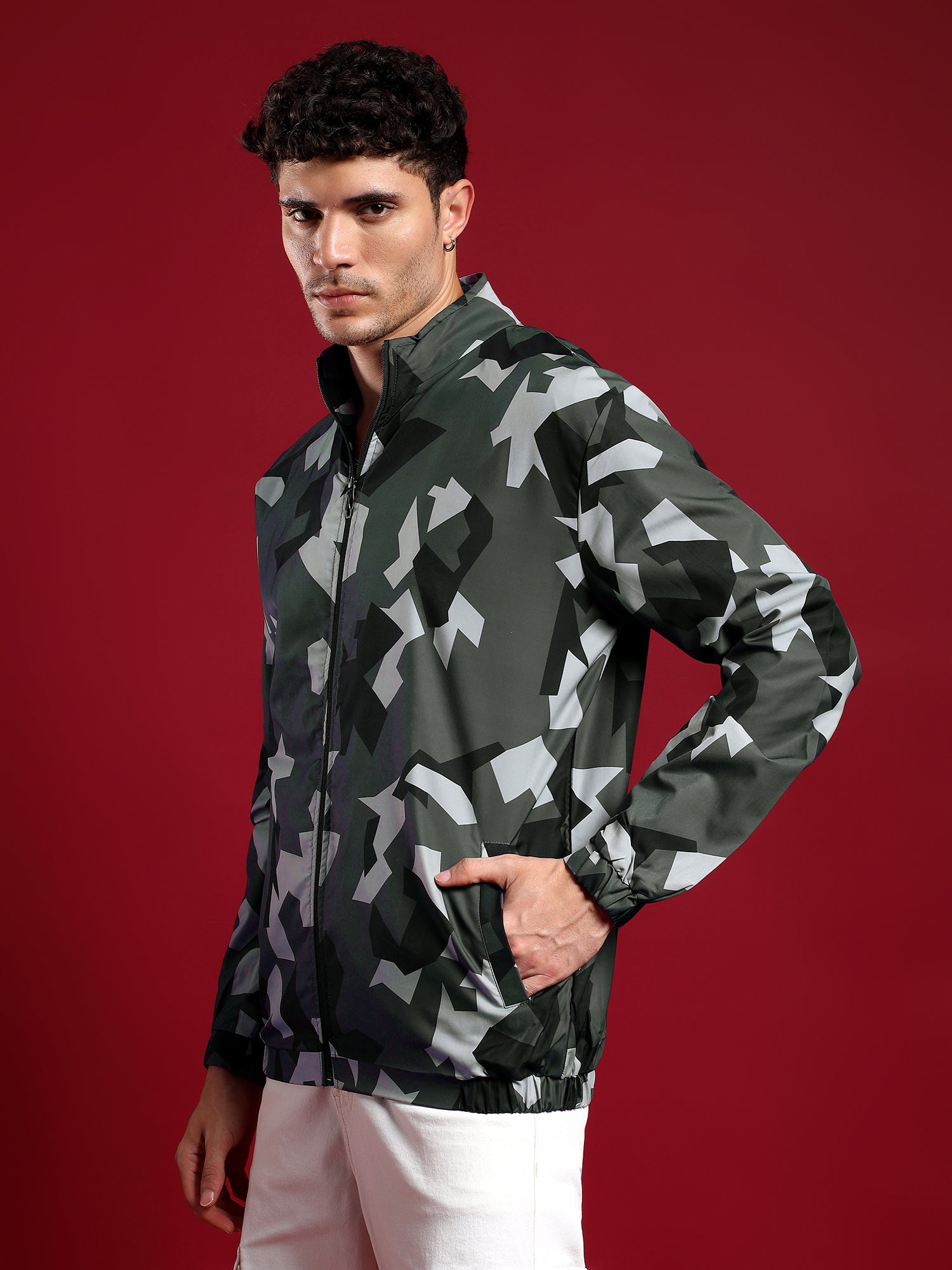 Shadow Geometry Jacket-Forest Fade