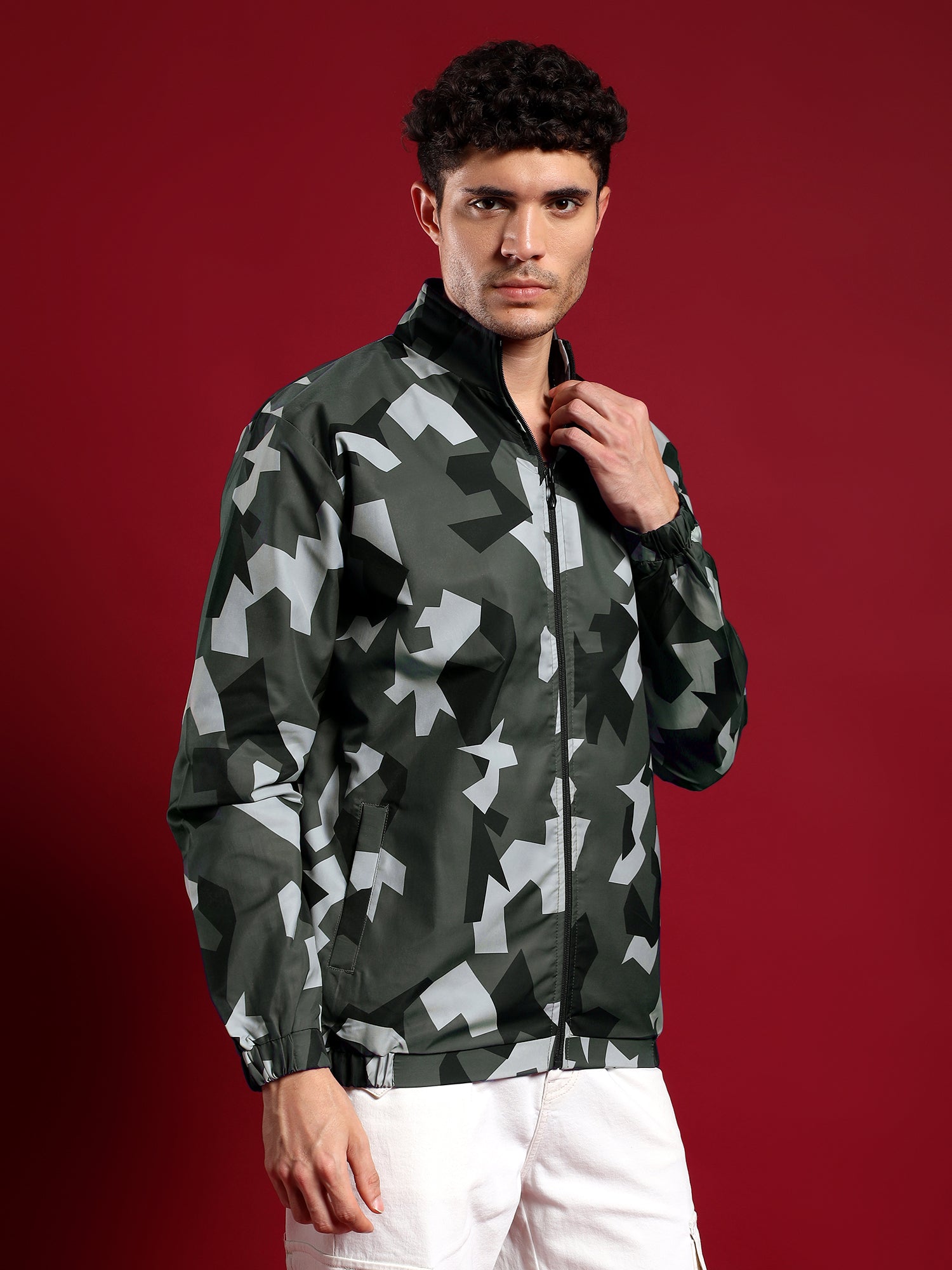 Shadow Geometry Jacket-Forest Fade
